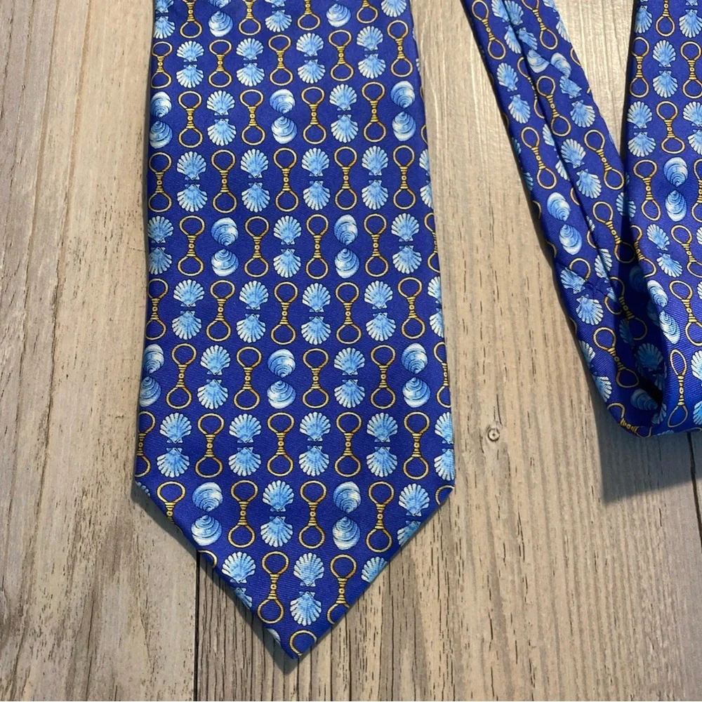 Lot 2 One Aquascutum & One Unbranded Tie Silk Both Made In Italy Aqua Is VTG